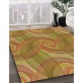 thumbnail image 3 of Ahgly Company Tapis d'Intérieur Ronds Transitionnels Lavables à la Machine, Brun Acajou, 8 Pieds Rond, 3 of 7