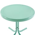 thumbnail image 4 of Pemberly Row Modern Steel Metal Patio End Table in Aqua Gloss, 4 of 9
