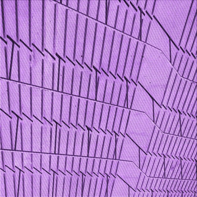 Ahgly Tapis d'Intérieur Lavable en Machine Carré Violet Transitionnel, 7 Pieds Carré