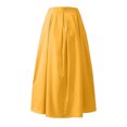 thumbnail image 5 of Pisexur Jupe Mode Femmes Printemps Été Ceinture Fermeture Éclair Taille Haute Uni Jupe Rétro Femmes Plissée Robe Femmes, 5 of 5