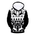thumbnail image 1 of Pull de Noël Décontracté pour Hommes, Sweat à Capuche Imprimé Numérique, 1 of 2