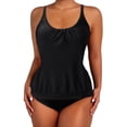 thumbnail image 1 of 2023 Nouveau Tankini d'Angle Carré Imprimé pour Femmes, Polyester, Natation de Plage, S-TTG, 1 of 5