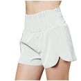 thumbnail image 1 of Timegard Workout Shorts for Women Quick Dry High Waisted Smocked Athletic Lightweight Gym Running Shorts, 1 of 6