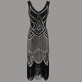 thumbnail image 1 of Gspmoly Robes pour Femmes, Grande Taille Vintage Années 1920 Robe Charleston à Franges Superbe Soirée Fête Cocktail Robe Cocktail Offres du Jour, 1 of 4