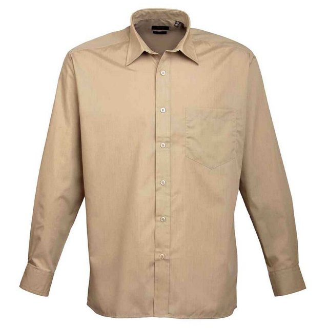 Premier Chemise Popeline à Manches Longues pour Hommes