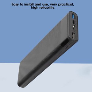 DIY Power Bank Shell, Battery Box Shell, Power Bank Kit DIY Power Bank Accessory 10x18650 Battery Box Power Bank Shell for Mobile Power DIY black
