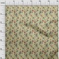 thumbnail image 3 of oneOone Cotton Poplin Pale Yellow Fabric Jacobean Floral Sewing Craft Projects Fabric Prints By Yard 56 Inch Wide, 3 of 4