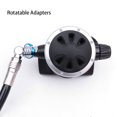 thumbnail image 3 of 90/110/360 Degree Swivel Hose Adapter Threaded Portable Low Pressure Scuba Connector Rotatable Universal Joint Fitting Accessories AD-110 110°, 3 of 8