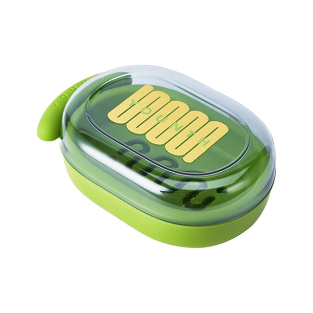 Containers with Lids for Organizing,Bathroom Decor Box Quality Soap Tray Double Layered Soap Container with Lid Striking Aesthetics and Removable Dividers - Upgrade Your Bathroom Decor