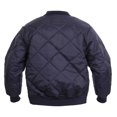 thumbnail image 5 of Rothco Diamond Nylon Quilted Flight Jacket - Navy Blue, 4X-Large, 5 of 5