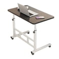 thumbnail image 3 of Standing Desk Adjustable Height, Mobile Stand Up Desk with Wheels, Small Computer Desk Rolling Desks, 3 of 7