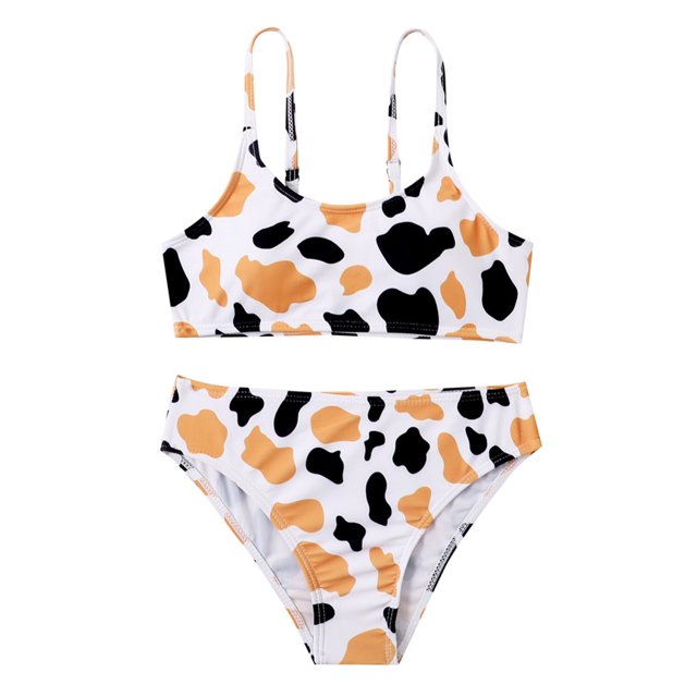 CHUANK 8-12Years Girl Bikini Bathing Suit Set 2 Piece Beach Swimsuit