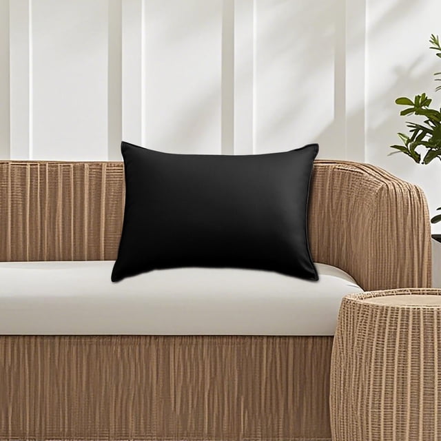 Outdoor Waterproof Rectangle Pillow Cover Modern Solid Color Cushion Backrest Pillow Cover For Patio Furniture
