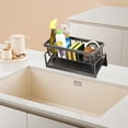 thumbnail image 5 of Dvruxg Kitchen Sink Caddy, Self-Draining Sponge Holder, Sponge Organizer with Rag Holder, Kitchen Caddy Sink Organizer for Soap Dispenser Storage Accessorie, 5 of 5