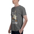 thumbnail image 4 of Silly Goose On The Loose Men's Basic Short Sleeve T-Shirt Deep Heather Large, 4 of 5