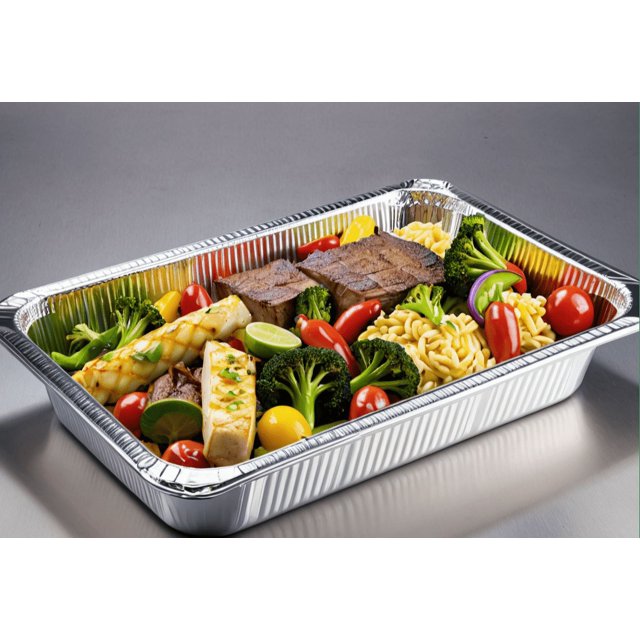 Full Size Foil Steam Table Pan Deep 3 3/8" Depth - Full Size Deep - 50/Case