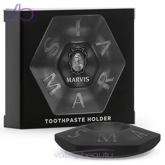 Marvis Porte-Dentifrice Noir / Assortiment Coloré et Stylé pour Meuble-Lavabo de Salle de Bain, (Convient aux Tubes de 75 ml, 85 ml)
