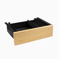 thumbnail image 1 of Desky Minimal Under Desk Drawer - Bamboo / Black, 1 of 10