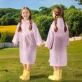 thumbnail image 1 of Cowsor Ponchos de Pluie Imperméables pour Garçons Filles Poncho de Pluie Réutilisable avec Capuchon et Manches Manteaux de Pluie Imperméables d'Extérieur Veste, 1 of 3