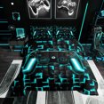 thumbnail image 1 of YST Kids Bedding Sets for Boys Room Decor, Blue Gamepad Pattern, Twin, Black Reversible, 1 of 7