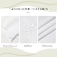 thumbnail image 5 of Round Tablecloth Fall Pumpkin Leaf Autumn 60 Inch Table Cover for Dining Polyester Cloth with Scalloped Edges Stain Resistance Kitchen Picnic Party Restaurant Decoration, 5 of 5