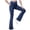 Dark Blue, variant on Pitauce Girls Cross High Waisted Flare Leggings with Pockets, Bootcut Wide Leg Yoga Pants Kids Stretchy Dance Bell Bottoms Activewear