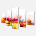 thumbnail image 2 of Yellow Pink Red Tulips on White - Large Floral Canvas Artwork, 2 of 3