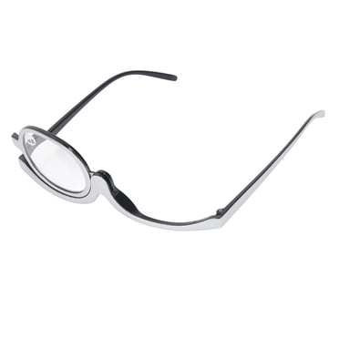 Lunettes de Lecture Maquillage, Lunettes de Maquillage Grossissantes Lentille Simple Relevable Cosmétique Lunettes de Lecture Maquillage pour Femmes avec Étui à Lunettes Monture en Plastique Lunettes Grossissantes Maquillage Lunettes de Lecture