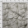 thumbnail image 3 of oneOone Polyester Spandex Light Gray Fabric Florals Fabric For Sewing Printed Craft Fabric By The Yard 56 Inch Wide, 3 of 4
