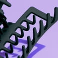 thumbnail image 3 of Gimme Beauty Double Teeth Claw Clip for Thick Hair, Black and Tan, 2 Count, 3 of 4