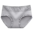 thumbnail image 1 of B91xZ Culotte en Coton pour Femmes, sous-Vêtements Confort, Culotte en Coton Recouverte, Gris G, 1 of 5
