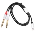 thumbnail image 4 of Shisuyan Replacement Usb C To Dual 1/4 Audio Cable 1m Audio Equipment Converter Cable, 4 of 8