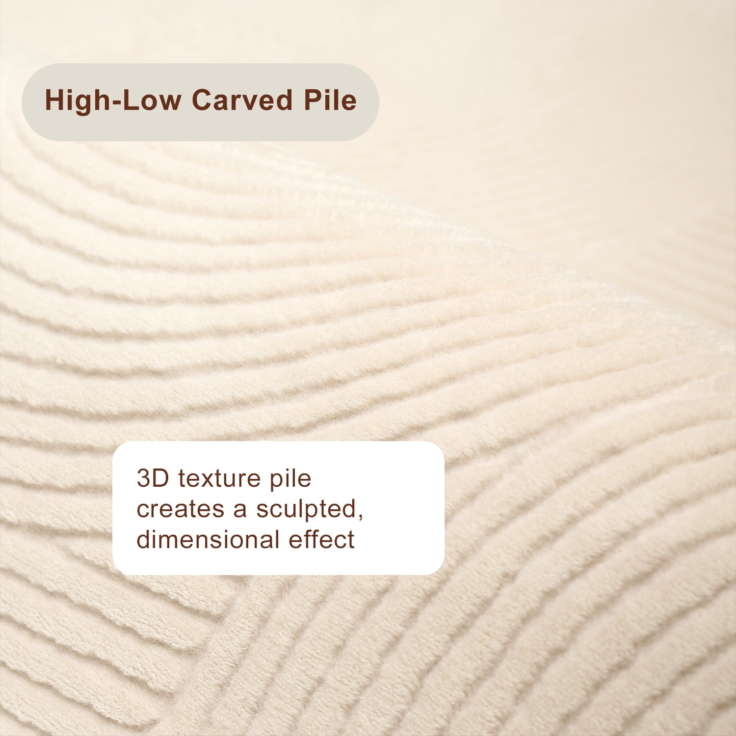 Tapis Elion Lavable A la Machine Contemporain/Moderne pour Salon, Chambre, Salle Manger, Entrée, Couloir et Plus Encore.