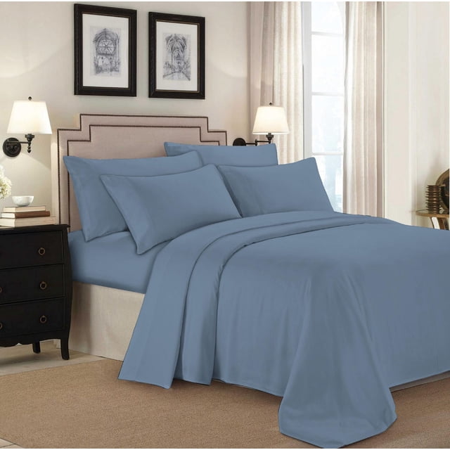 Cotton Bed Sheet Sets, 300 Thread Count, Johnson Home Fashions