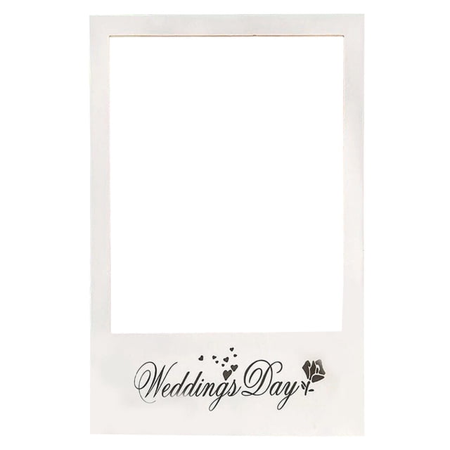 Raindrops 3Pcs White Paper Photo Prop Frame for Wedding Party Creative Picture Frame Prop for Unforgettable Memories