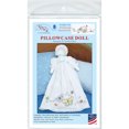 thumbnail image 1 of Jack Dempsey Stamped White Pillowcase Doll Kit-Fluttering Butterflies - 1900 143, 1 of 1