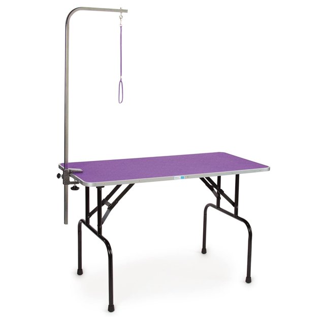 Master Equipment Table de Toilettage pour Animaux Pliable Antidérapante avec Bras Laisse Réglable