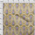 thumbnail image 2 of Tissu Lycra Polyester Pomme Grand Motif Imprimé Ikat Tissu BTY 56 Pouces de Large, 2 of 4
