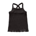 thumbnail image 4 of WEIYLL Pajamas For Girls Set Childrens Ribbed Suspender Baby Home Female Baby Grey Outfit Suit Size 110, 4 of 6