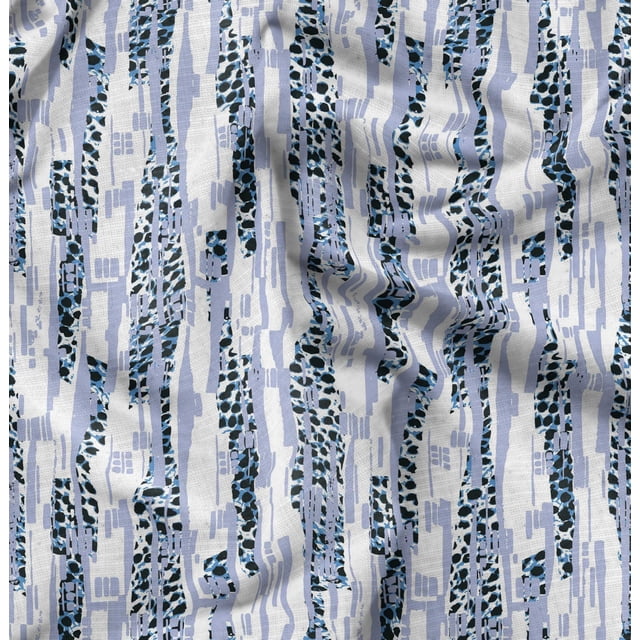 Soimoi Rayon Fabric Leopard Animal Skin Printed Fabric 1 Yard 56 Inch Wide