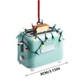 thumbnail image 3 of Todaioua Toaster Christmas Ornament, Christmas Tree Decor, Kitchen Toaster Ornament, Bread Maker Christmas Ornament Gift, Bakery Ornament Gift for Tree Holidays Party Car Home Decor, 3 of 9