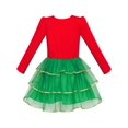 thumbnail image 2 of Robe Fille Sapin de Noël Manches Longues Robe de Fête du Nouvel An 10 Ans, 2 of 7