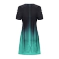 thumbnail image 5 of EGNMCR Robes de Vacances pour Femmes Robe Décontractée Amincissante à Manches Courtes Imprimées Épaules Dénudées, 5 of 5