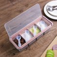 thumbnail image 1 of Étagère à Épices de Cuisine, Boîte à Assaisonnement en Acrylique, avec Cuillère Durable 4 Compartiments pour Toutes Sortes de Condiments Sucre, Sel, Confitures, 1 of 8