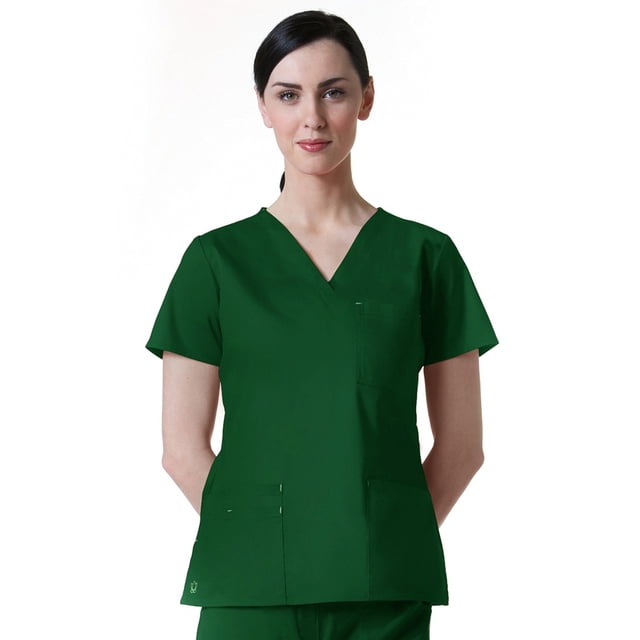 Haut d'Uniforme Uni à Col en V à 3 Poches pour Femmes Blossom par Maevn