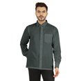 thumbnail image 1 of Bestman Solid Button Down Shirt For Men Long Sleeve With Patch Pocket Formal Business Wear, 1 of 7