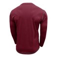 thumbnail image 4 of RXIRUCGD Blouse à Manches Longues Col Rond pour Hommes, Vin, Taille : L, 4 of 5