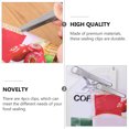 thumbnail image 3 of SHISUYAN 4pcs Fresh Sealing Clamps Snack Sealing Clip Stainless Steel Bag Sealing Clips, 3 of 6
