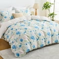thumbnail image 2 of Hitime Queen Duvet Cover Set, Soft & Breathable Microfiber 3 Pieces Queen Bedding Sets, Pattern Queen Comfy Duvet Cover Set, with Zipper Closure (Queen), 2 of 8