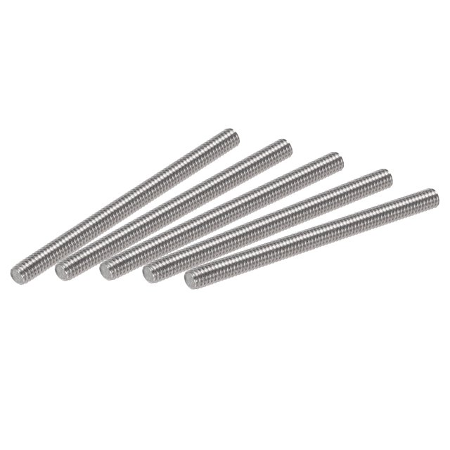 Unique Bargains M4 x 60mm Fully Threaded Rod 304 Stainless Steel Right Hand Threads 5 Pack